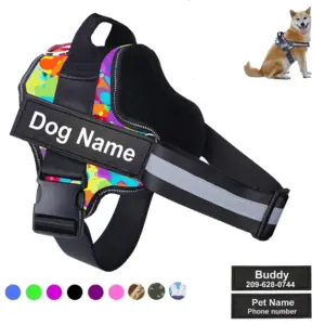 arnês para cães com faixa refletiva