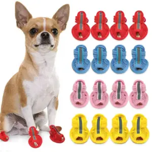 sapato sandália antiderrapante para cães pequenos
