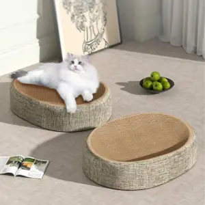 arranhador para gatos de papel ondulado