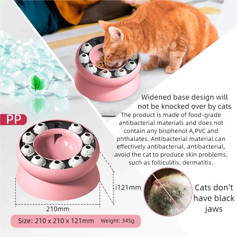 Tigela Interativa para Gatos com 9 Compartimentos Giratórios - Imagem 4
