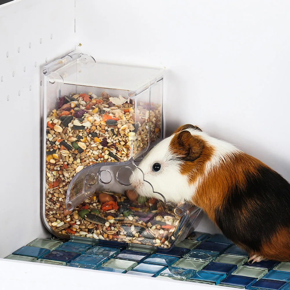 Comedouro para Hamster e Pássaros Transparente com Encaixe na Gaiola - Imagem 2
