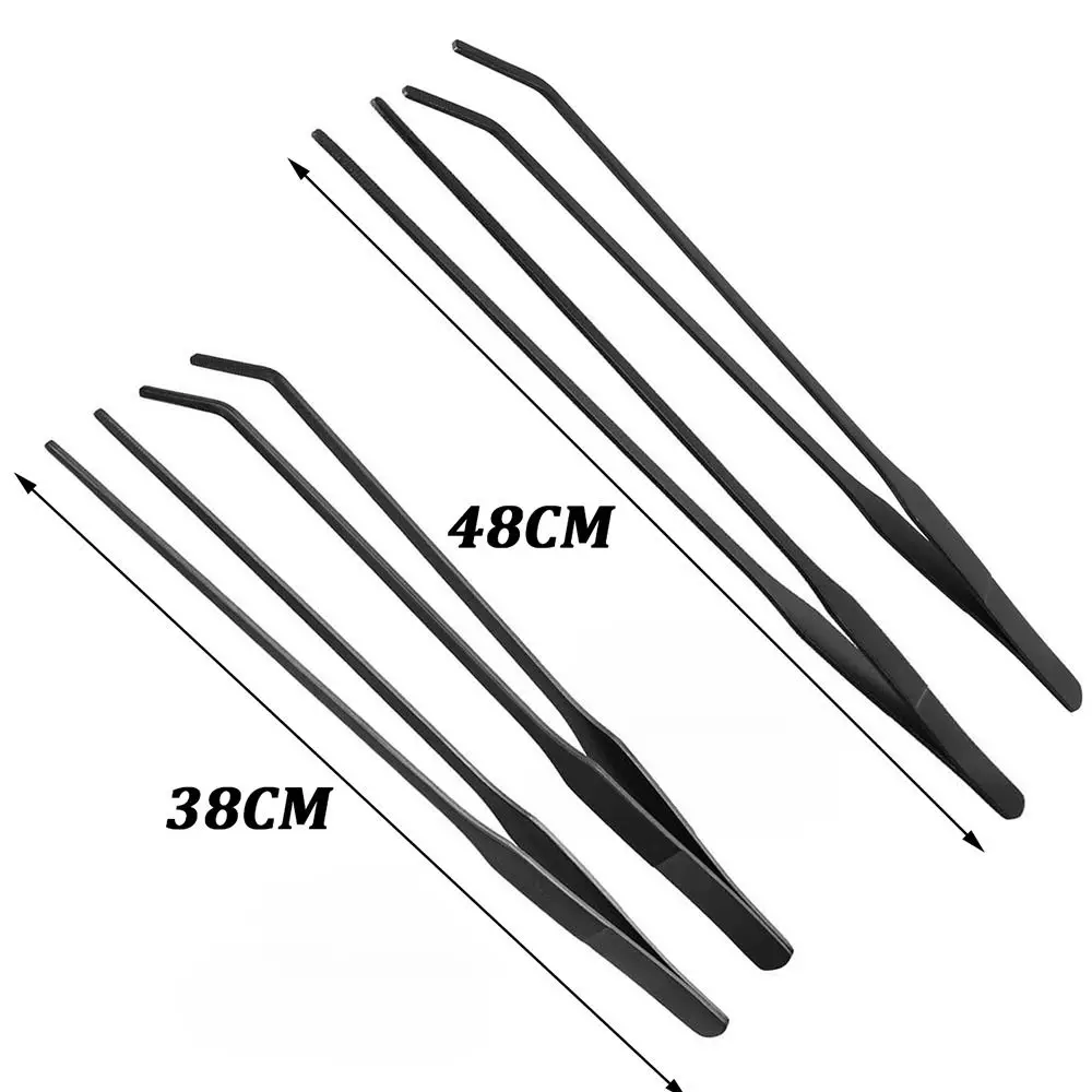 Pinça de Aço Inoxidável para Aquário 38 cm Reta com Ponta Antiderrapante - Imagem 6