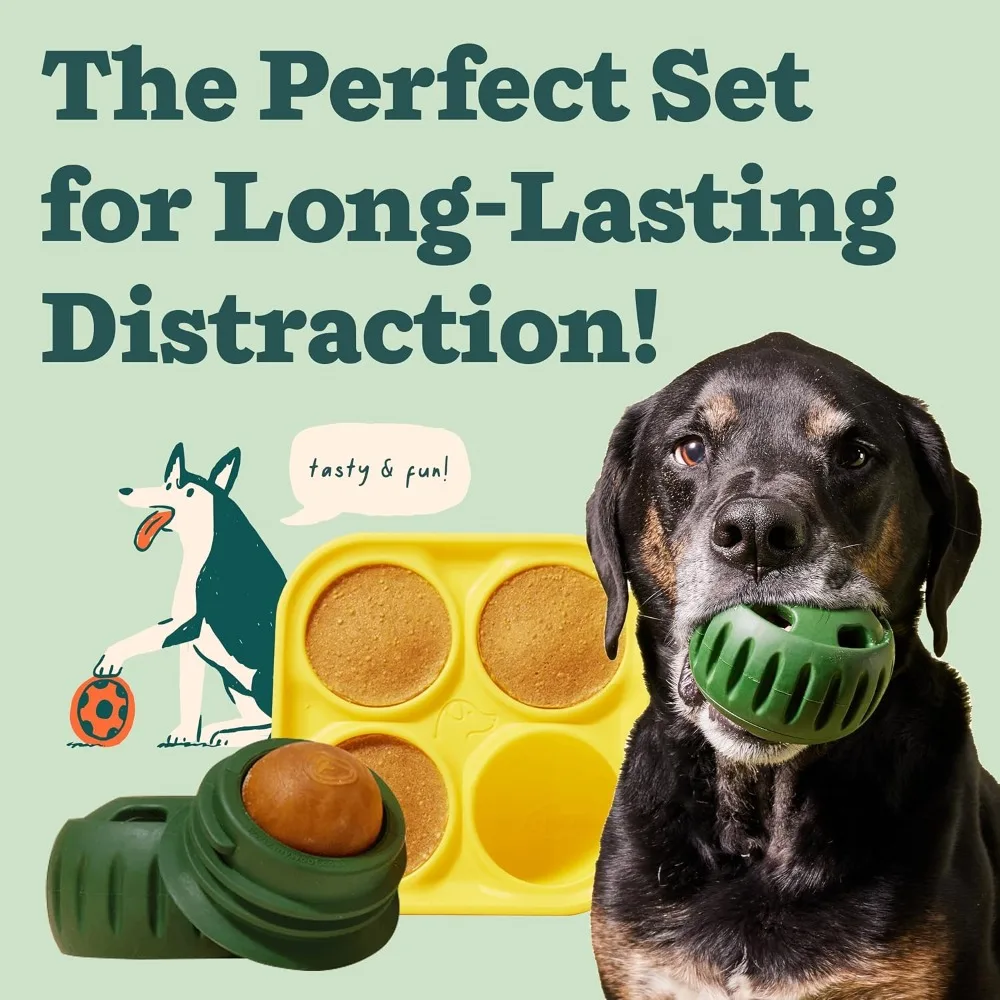 Brinquedo Dispensador de Petiscos para Cães de Borracha Natural Lavável - Imagem 2