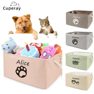 cesto de brinquedos para cães dobrável