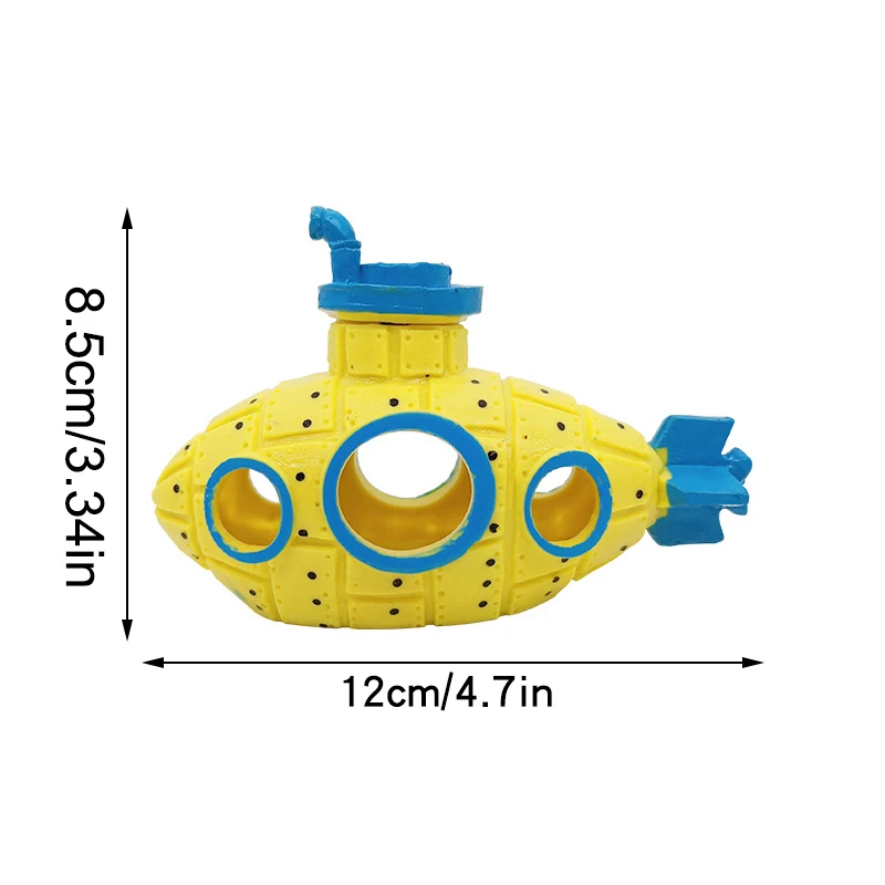 Decoração de Aquário Submarino de Resina para Camarão Esconderijo - Imagem 6