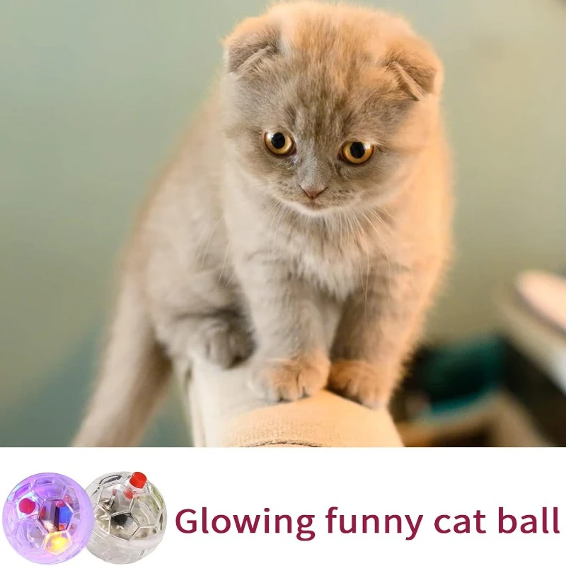 Bola Brilhante para Gatos LED Transparente 3.5 cm Ativada por Toque - Imagem 3