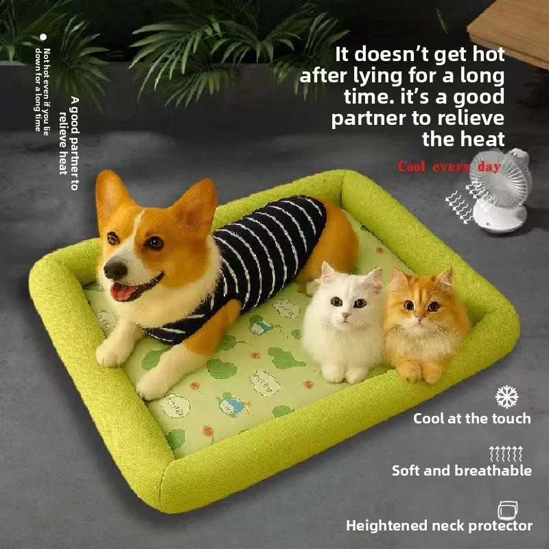 Cama Refrescante para Cães Pequenos e Médios com Tecido Gelado - Imagem 4