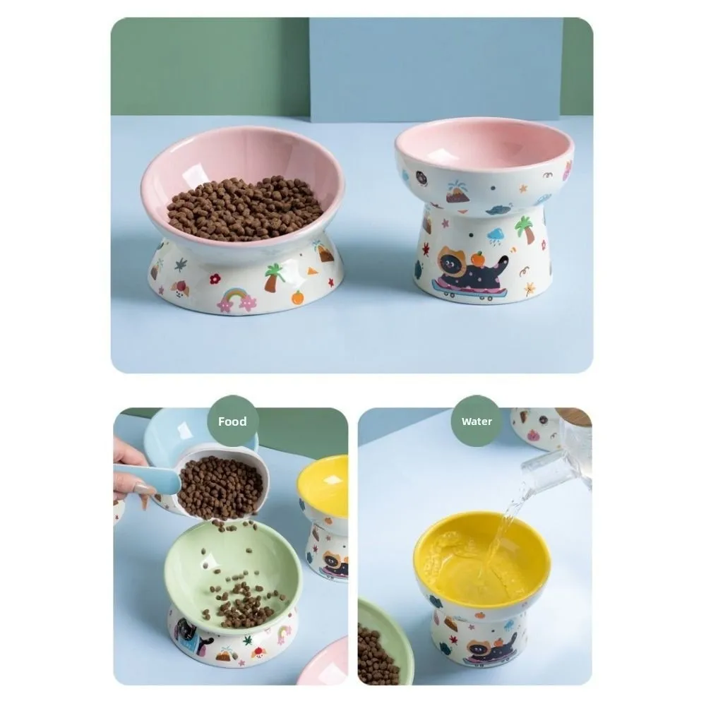 Tigela de Cerâmica para Gatos Antiderrapante com Base Estável - Image 5