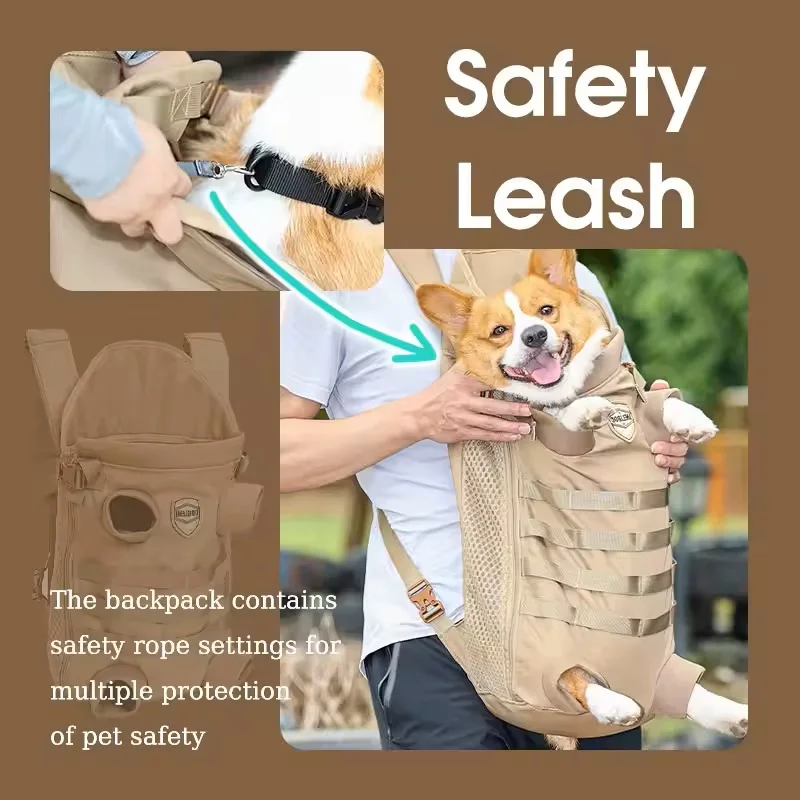 Mochila de Transporte para Cães para Viagem com Alças Ajustáveis - Imagem 5