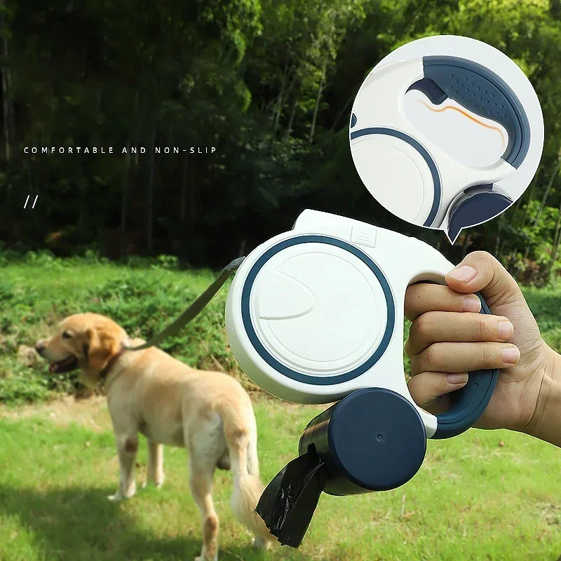 Trela Retrátil para Cães com LED e Corda de Nylon 5 m - Imagem 5