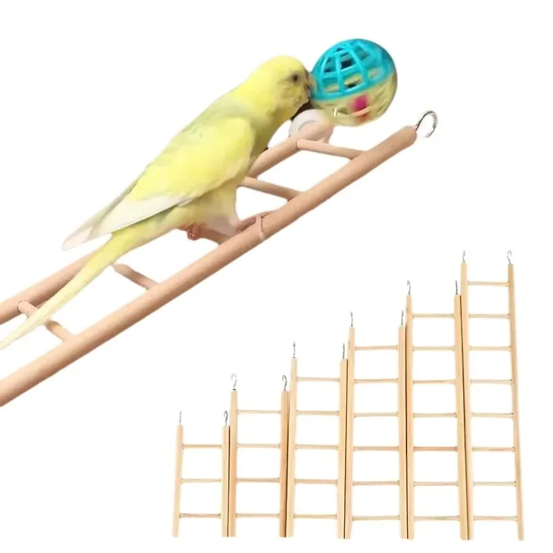 escada de madeira para pássaros e hamsters