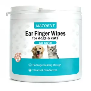 lenços de limpeza de ouvido para cães e gatos