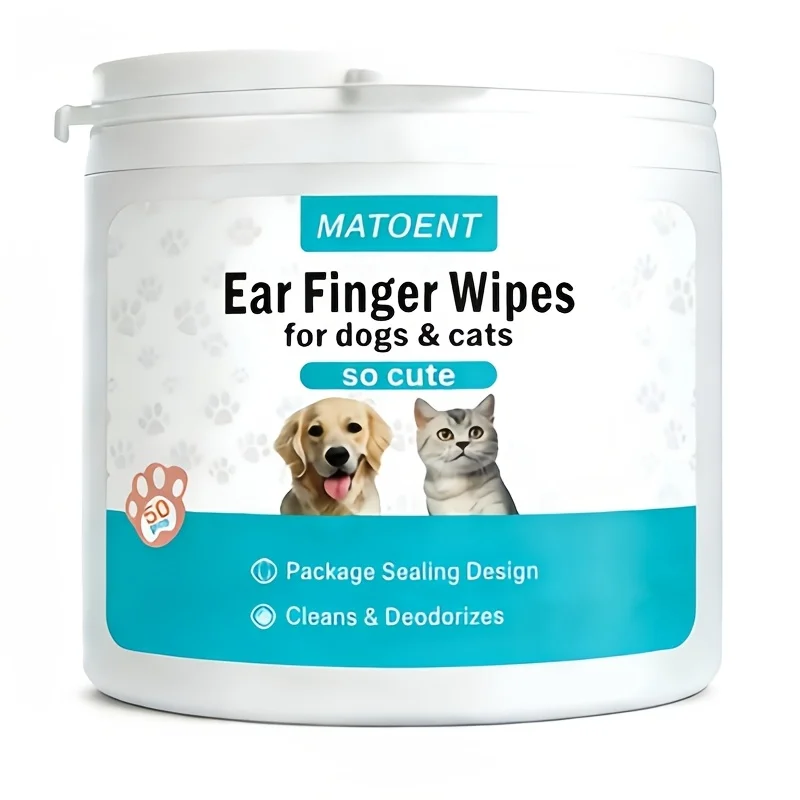 lenços de limpeza de ouvido para cães e gatos