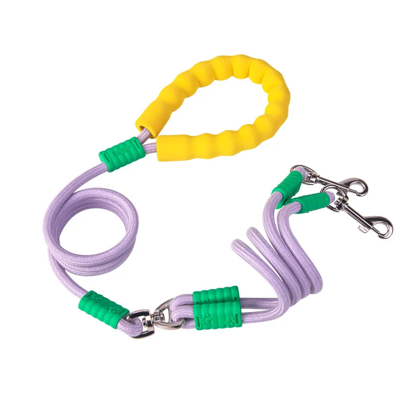Coleira Dupla para Cães 1.5m com Acoplador de 2 Vias - Imagem 6