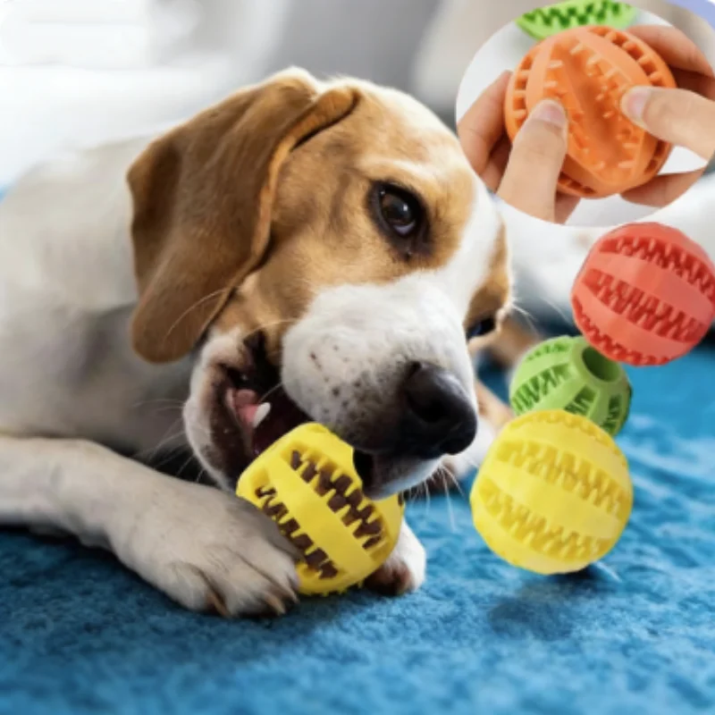 Brinquedo Bola para Cães de Borracha com Limpeza de Dentes - Imagem 6