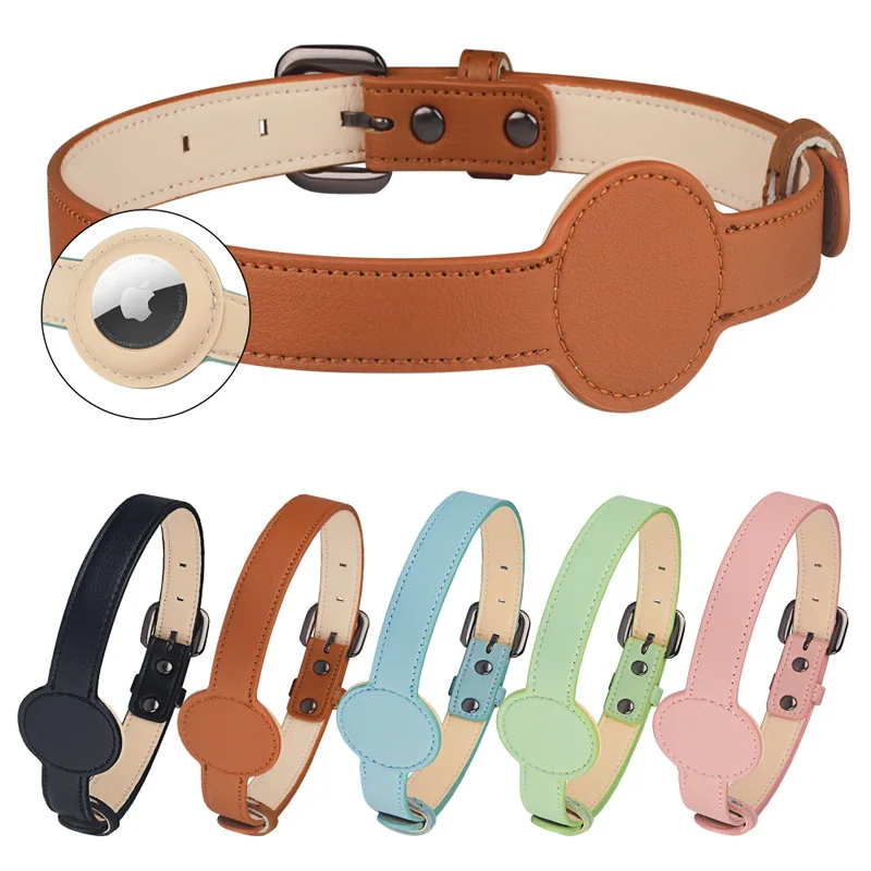 coleira impermeável para cães e gatos com suporte airtag