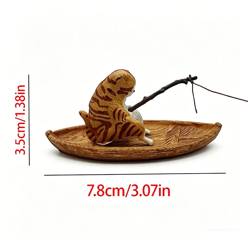 Ornamento Barco de Pesca para Aquário em Resina Durável - Imagem 5