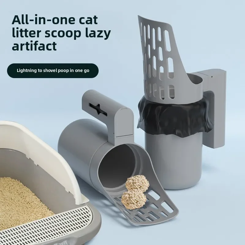 Pá Higiênica para Gatos com Saco de Lixo Integrado - Imagem 2