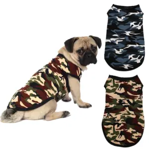colete camuflado para cães e gatos pequenos