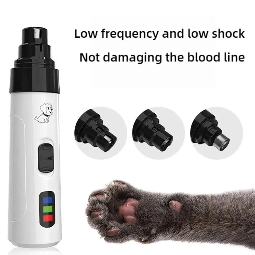 Cortador de Unhas Elétrico para Cães e Gatos Recarregável USB - Imagem 3