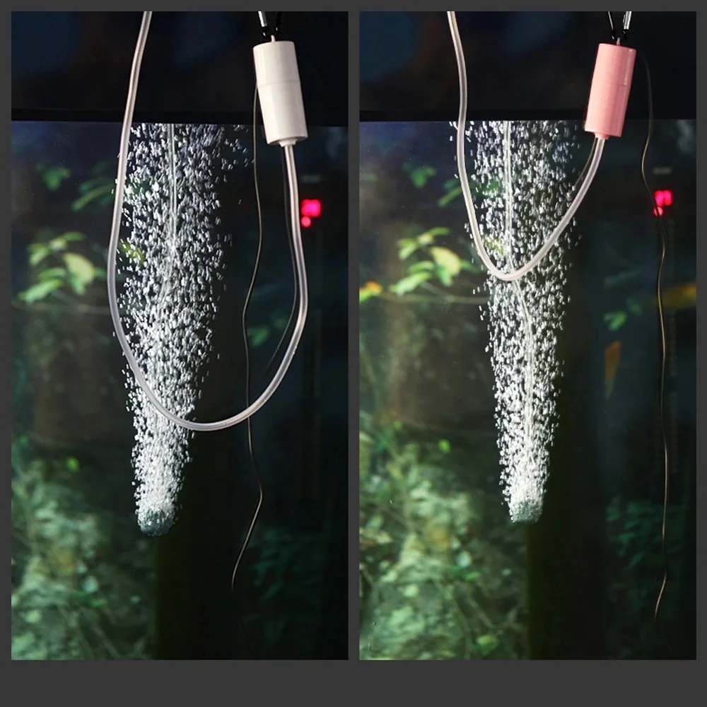 Bomba de Ar para Aquário USB 1W Portátil com Oxigenação Estável - Imagem 2