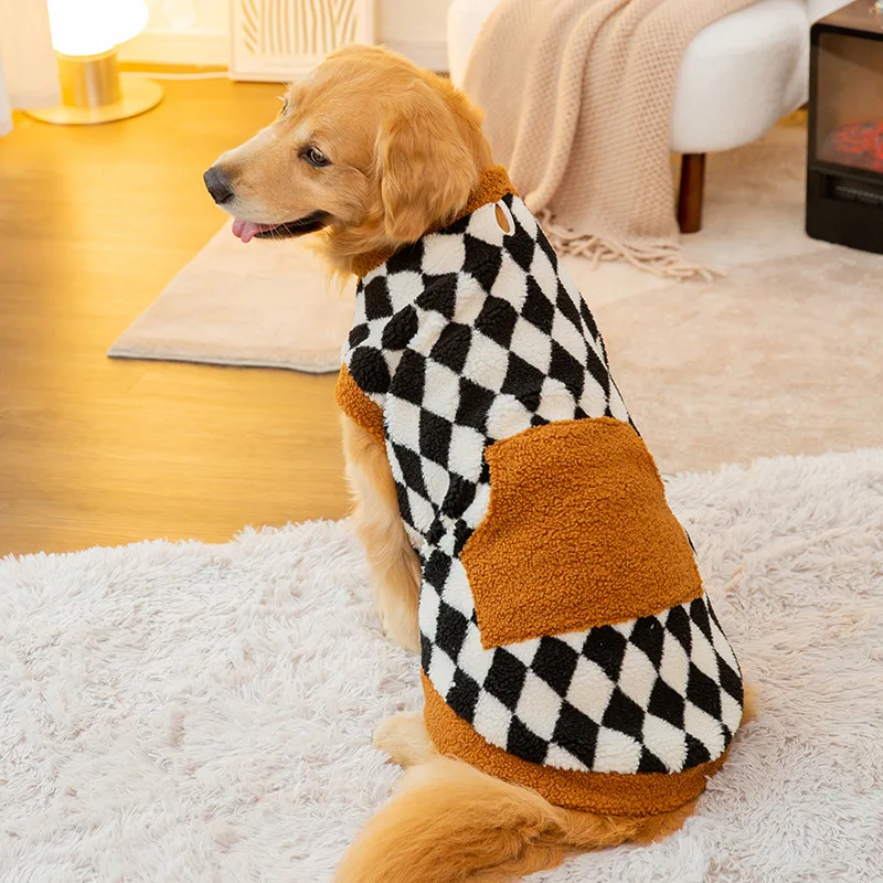 Colete de Lã para Cães Grandes de Inverno com Capuz - Image 2