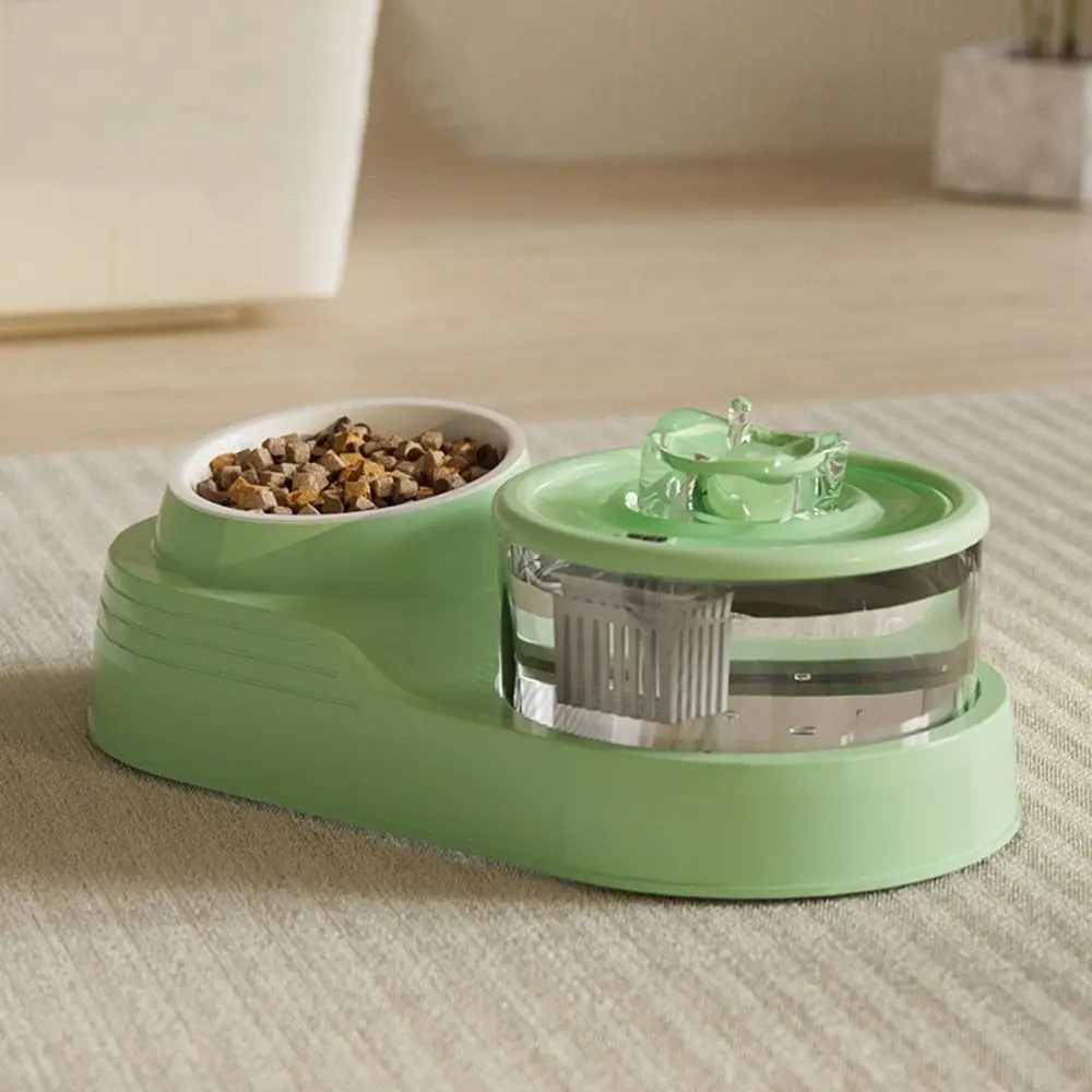 Fonte de Água para Pets 2 em 1 USB com Filtro e Tigela - Image 2