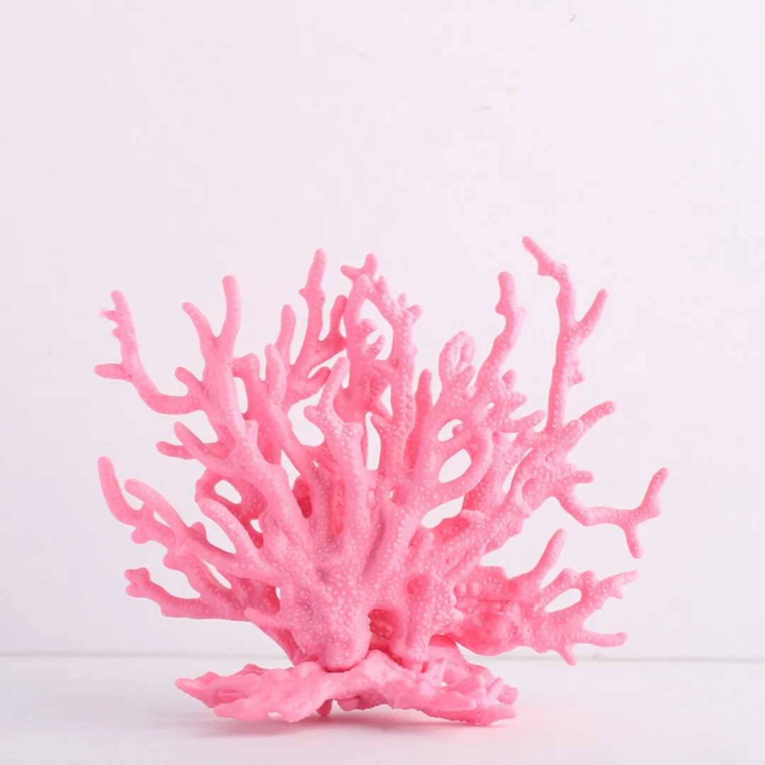Coral Artificial para Aquário de Resina com 16 cm Rosa - Imagem 5