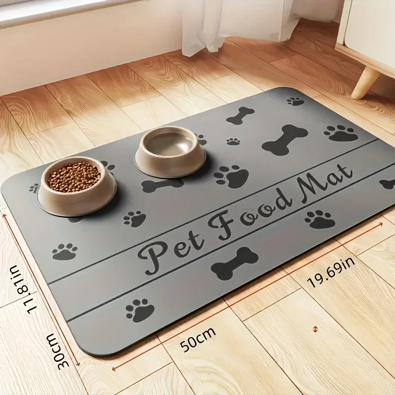 Tapete de Alimentação para Cães e Gatos Absorvente e Impermeável - Image 4