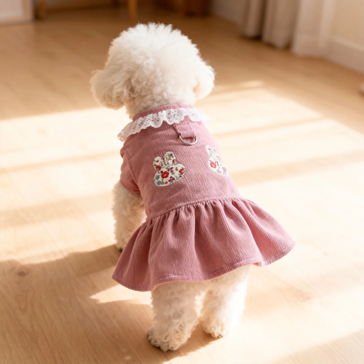 Vestido para Cães e Gatos Estilo Princesa para Teddy e Pomeranian - Image 3