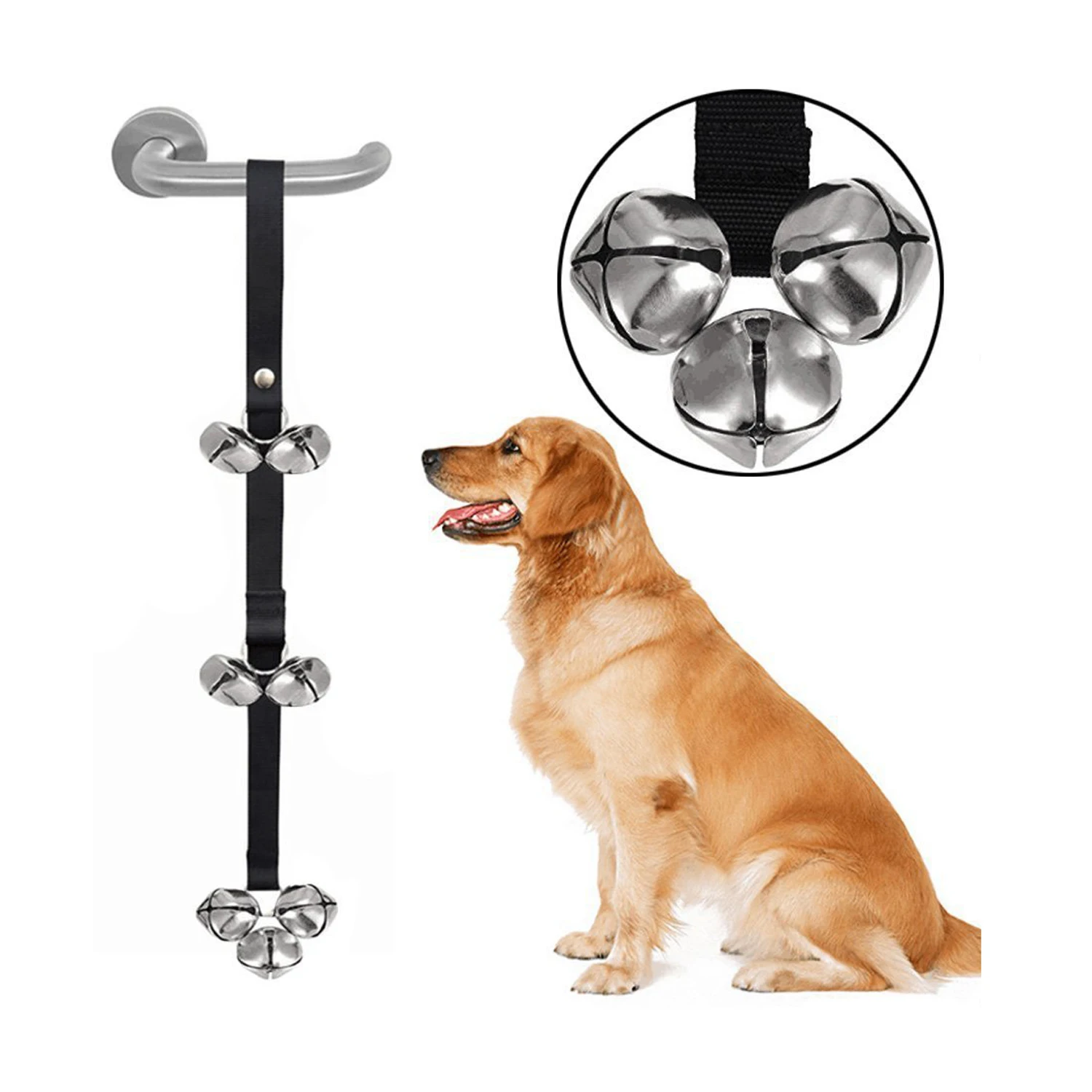 Campainha de Treinamento para Cães Ajustável para o Banheiro - Imagem 3