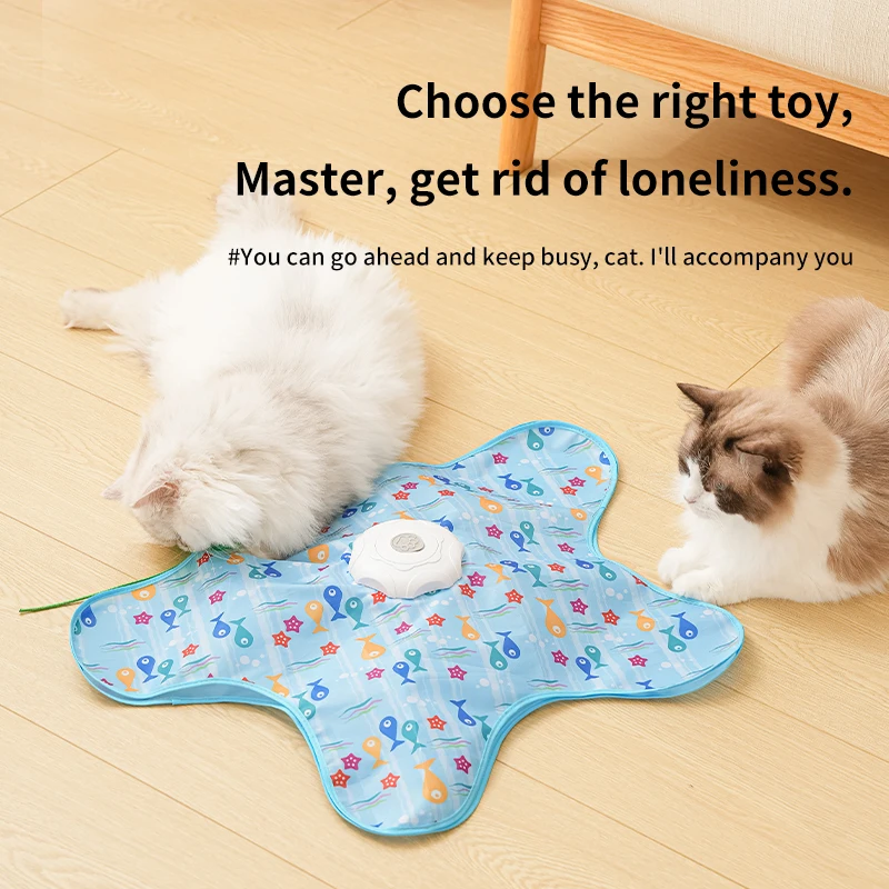 Brinquedo Elétrico Giratório para Gatos Automático com 3 Modos - Image 2