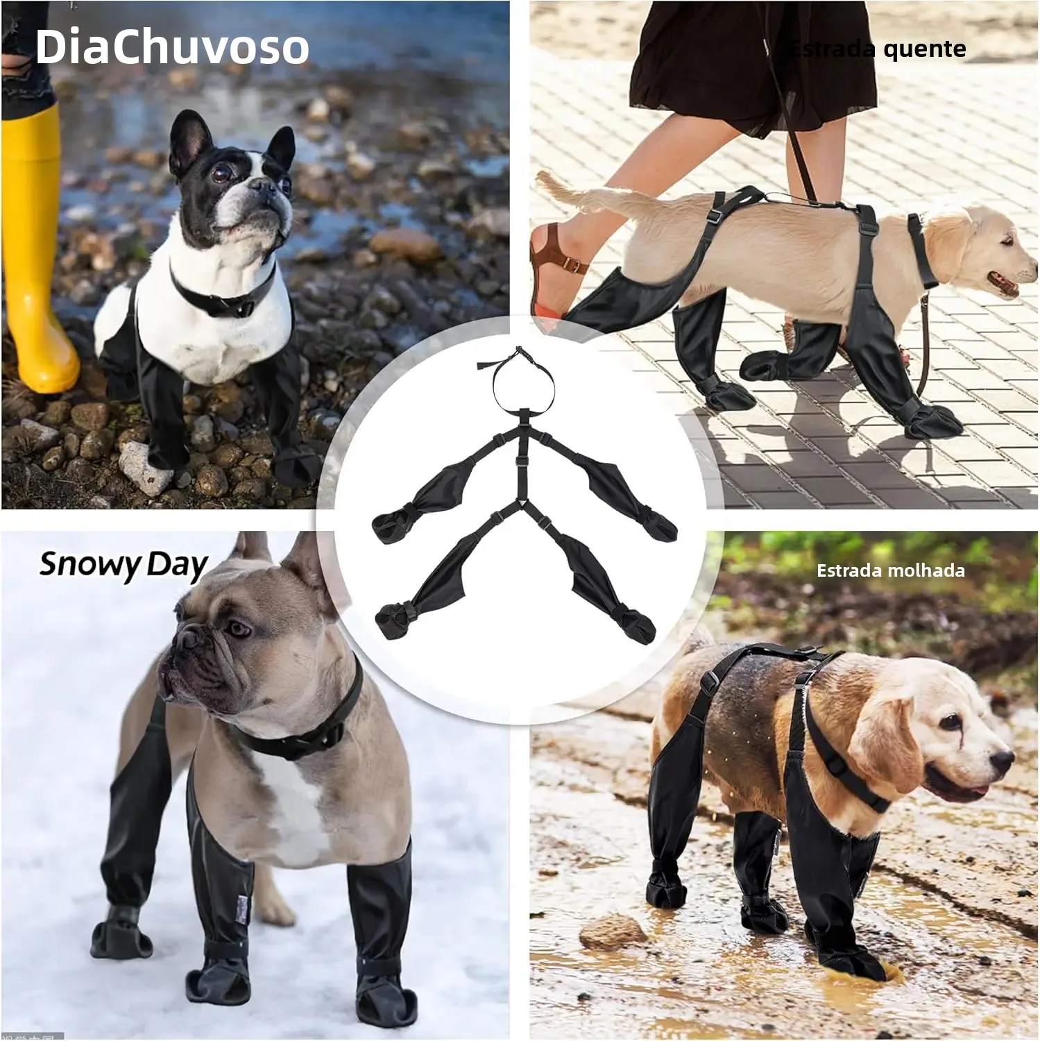 Botas de Chuva para Cães com Sola Antiderrapante - Image 6