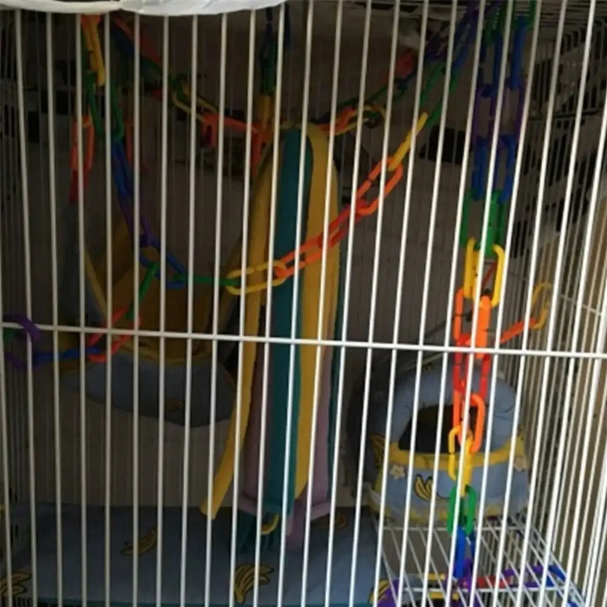 Elo de Plástico para Pássaros Colorido para Gaiola Montável - Imagem 5