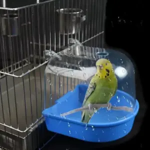 banheira para pássaros de plástico