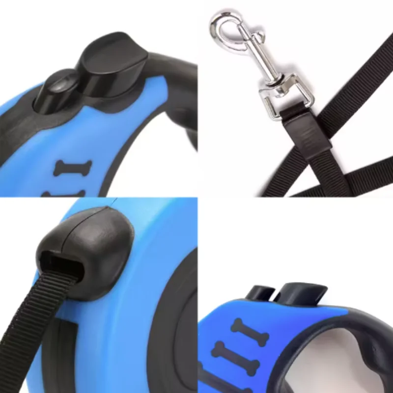 Coleira Retrátil para Cães Pequenos e Gatos, Nylon Durável - Imagem 5