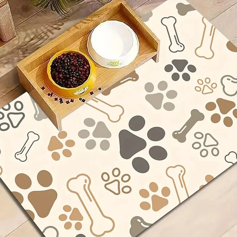 tapete comedouro para cães e gatos