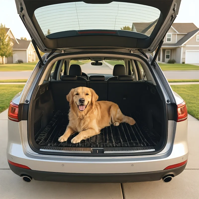 Cama para Cães de Carro Listrada com Almofada Lavável - Image 3