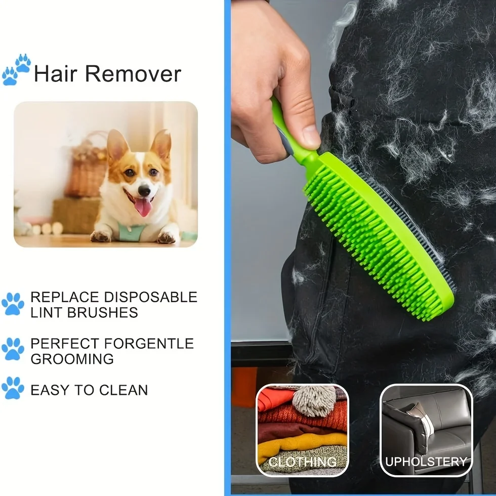 Escova de Silicone para Cães e Gatos Removedora de Pelos - Imagem 4