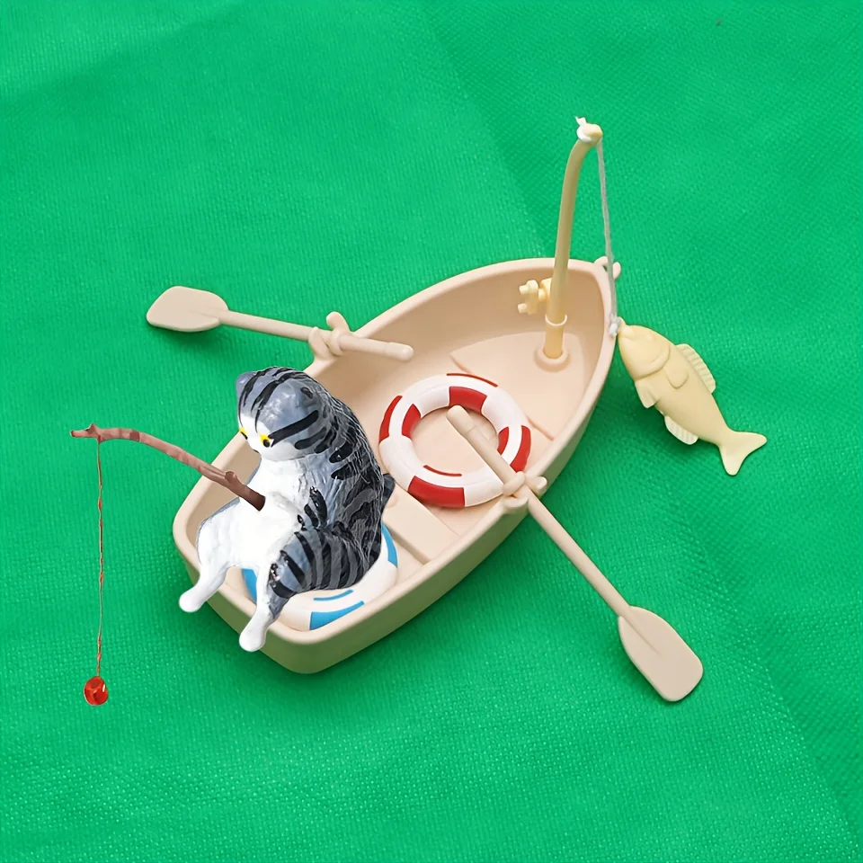 Barco de Pesca Miniatura para Decoração de Aquário - Imagem 6