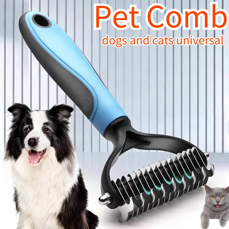 escova para cães e gatos aço inoxidável