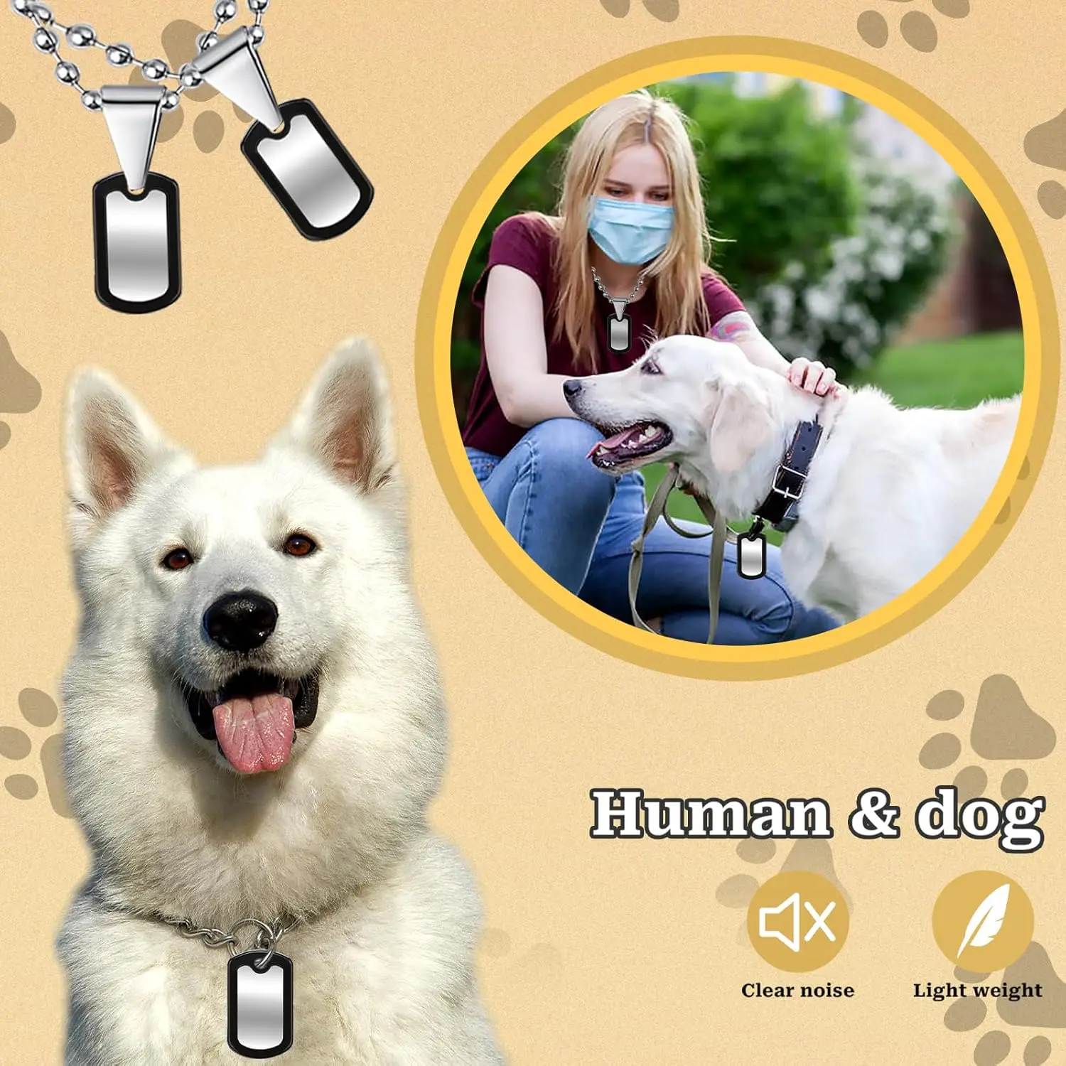 Capa de Silicone para Placa de Identificação de Cães Reduz Ruído - Imagem 3