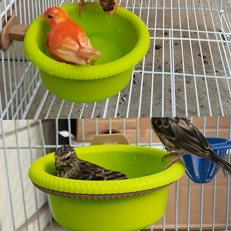 banheira para pássaros com anel de montagem