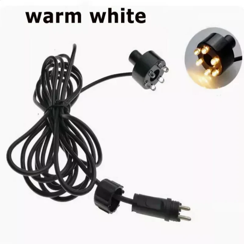 Luz LED Circular para Aquário 6 LEDs Cinza para Fonte e Lago - Imagem 4