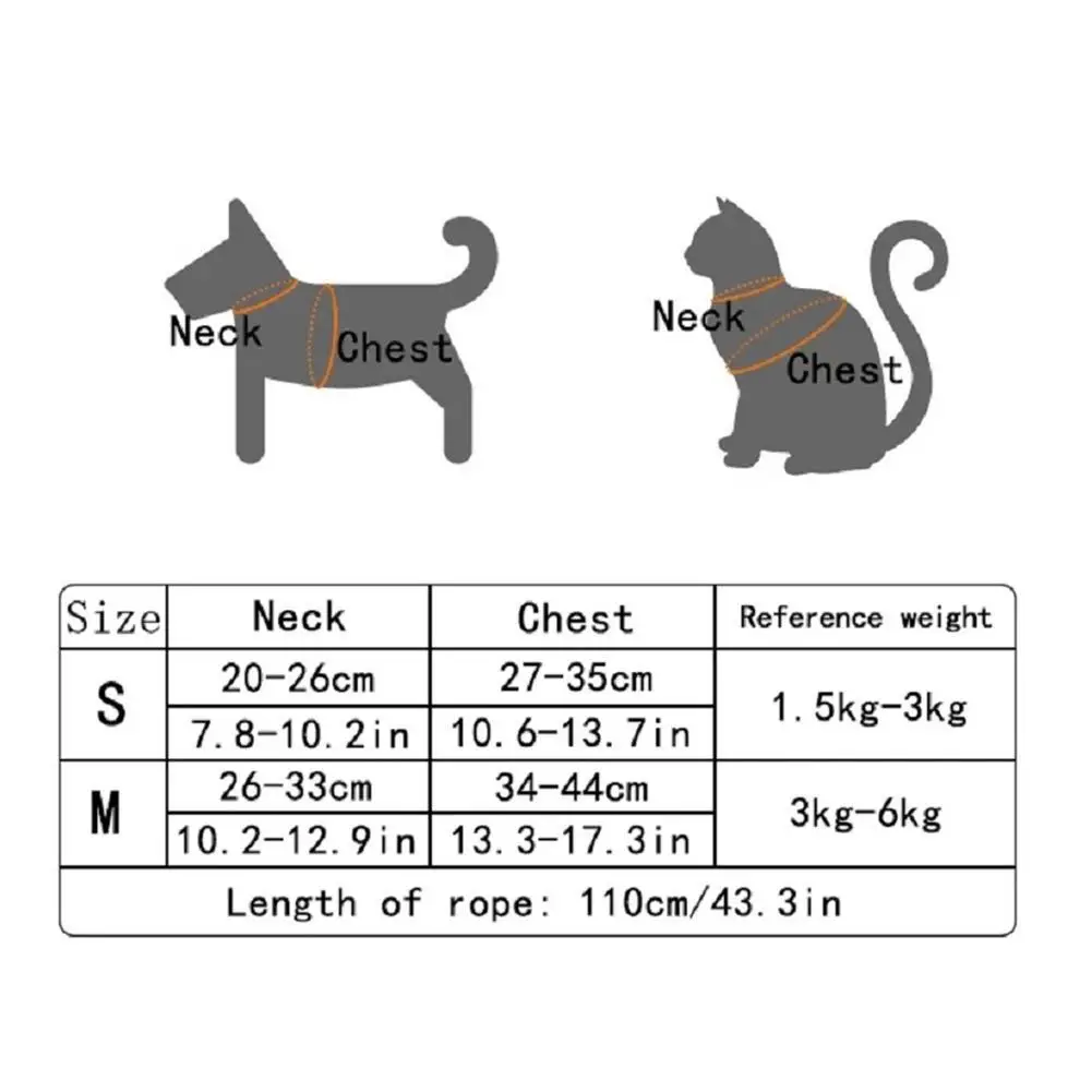 Coleira Peitoral para Cães e Gatos Pequenos Ajustável com Guia de 120 cm - Imagem 6