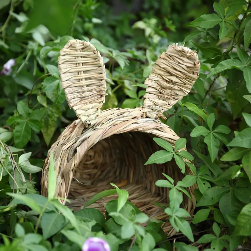 Ninho Túnel de Grama para Roedores de Palha Natural Trançada - Imagem 5