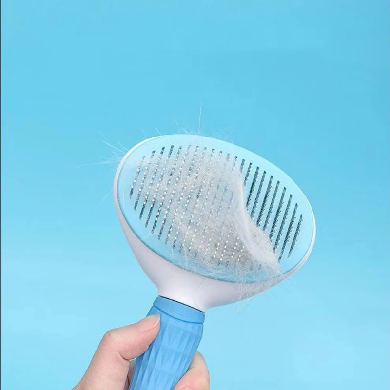 Escova para Cães e Gatos de Aço Inoxidável Remove Emaranhados - Imagem 5