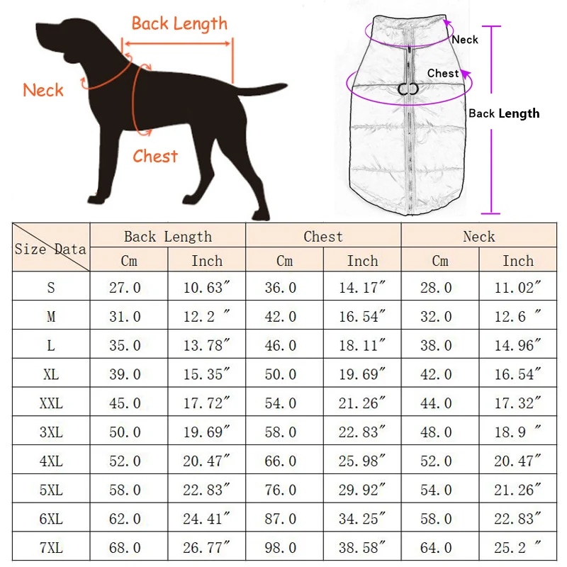 Casaco para Cães Grandes e Pequenos com Fivela para Inverno - Imagem 2
