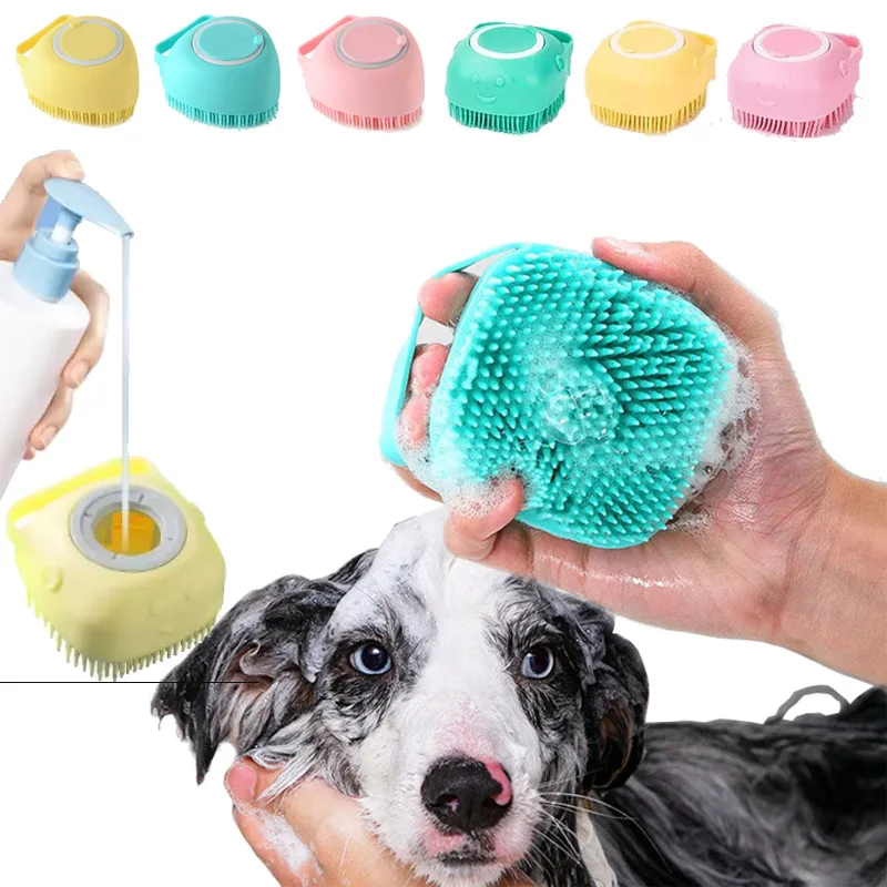 Luva Escova para Banho de Cães e Gatos de Silicone Macio - Imagem 3