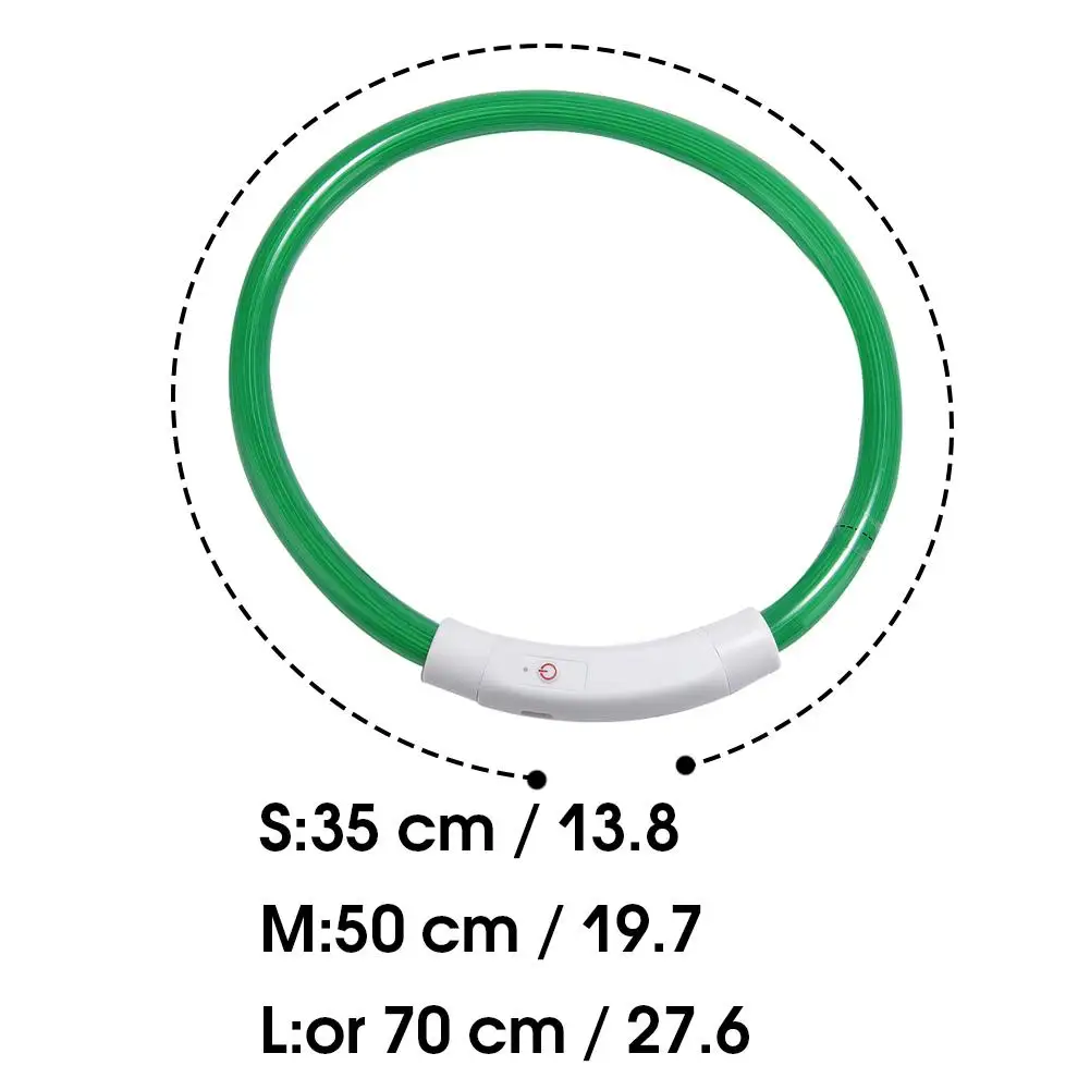 Coleira LED para Cães Recarregável USB com Faixa Refletiva para Passeios Noturnos - Imagem 6